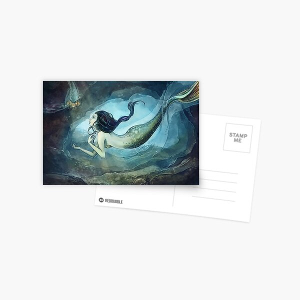 Mermaid treasure Postcard