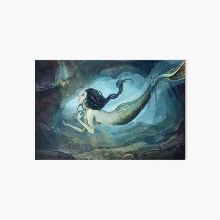 Mermaid treasure Art Board Print