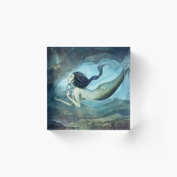 Mermaid treasure Acrylic Block