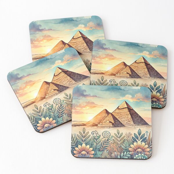 Item preview, Patterns - World Landmarks Giza Pyramids designed and sold by BreezyDawnDesigns.