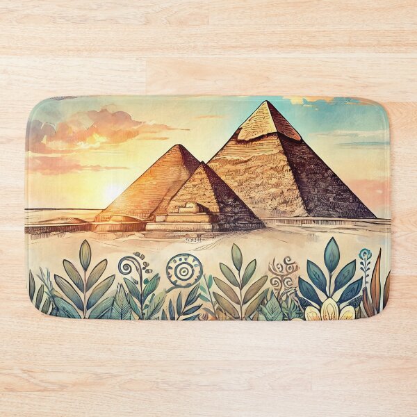 Item preview, Patterns - World Landmarks Giza Pyramids designed and sold by BreezyDawnDesigns.