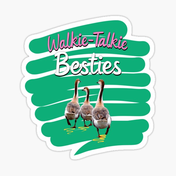Aperçu de l'œuvre Talkie-walkie Besties Oies créée et vendue par TheDreamerWren.