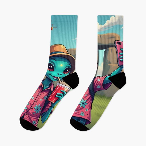 Item preview, Alien Tourists at Stonehenge designed and sold by AlienInkvasion.