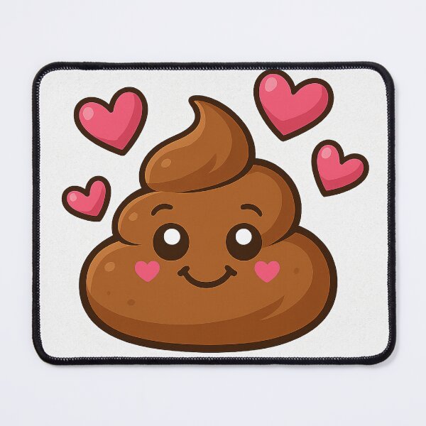 Item preview, Cute Poop Emoji with Hearts designed and sold by MarinaBlackArt.