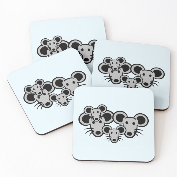 Item preview, 4 Mice Family Children Mom Dad Parents Cute Mother designed and sold by shirt-o-mat.