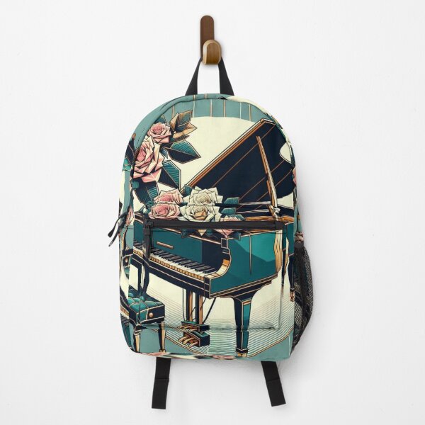 Item preview, Teal Piano & Roses designed and sold by DesignsByPrnces.