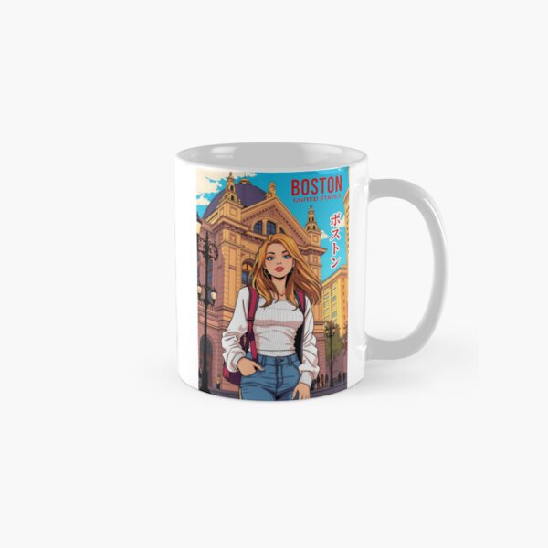 Item preview, 90s Retro Anime Traveling Girl in Boston United States designed and sold by dCarolArt.