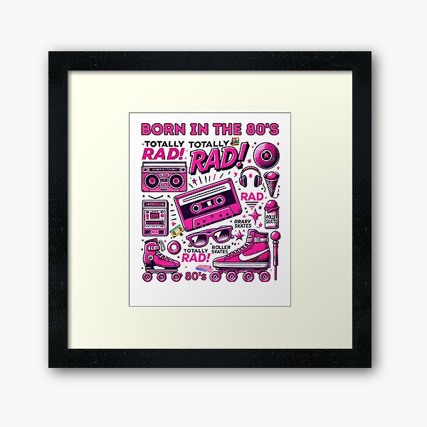 Item preview, Retro 1980s Pink Graphic – Microphone, Tape, Boombox & Sunglasses designed and sold by WHDProduction45.