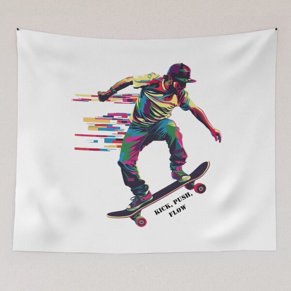Item preview, Pop Art Skater – Urban Style in Motion designed and sold by JenniferCreaArte .