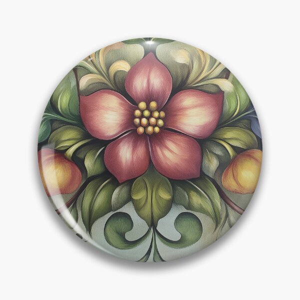 Item preview, Norwegian Rosemaling-Oil On Canvas #43 designed and sold by Gypsykiss.