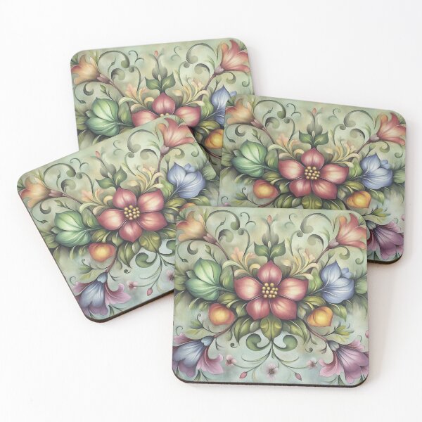 Item preview, Norwegian Rosemaling-Oil On Canvas #43 designed and sold by Gypsykiss.