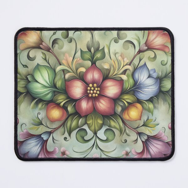 Item preview, Norwegian Rosemaling-Oil On Canvas #43 designed and sold by Gypsykiss.