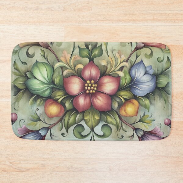 Item preview, Norwegian Rosemaling-Oil On Canvas #43 designed and sold by Gypsykiss.