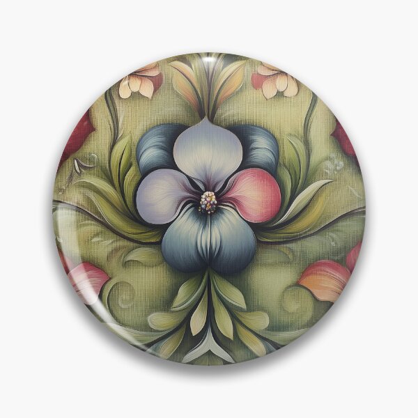 Item preview, Norwegian Rosemaling-Oil On Canvas #44 designed and sold by Gypsykiss.
