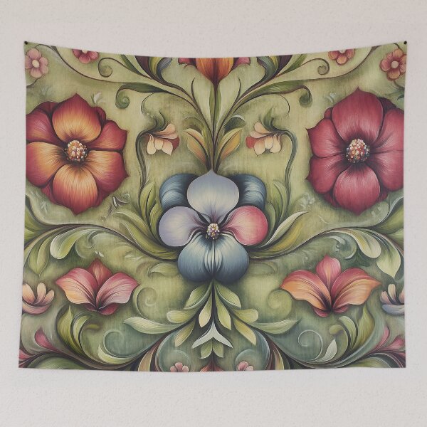 Item preview, Norwegian Rosemaling-Oil On Canvas #44 designed and sold by Gypsykiss.