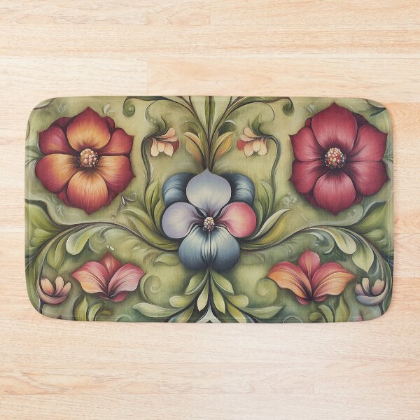 Item preview, Norwegian Rosemaling-Oil On Canvas #44 designed and sold by Gypsykiss.