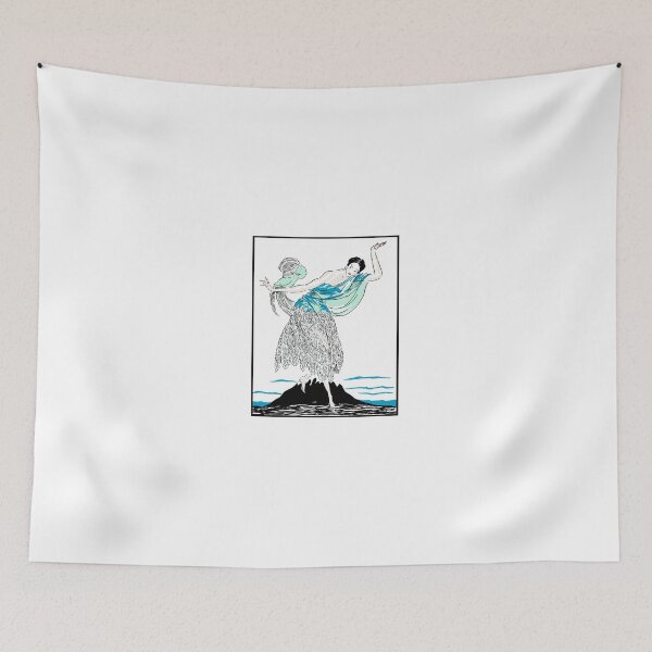 Item preview, Art Deco Lady with Bird designed and sold by Mati's Myths.