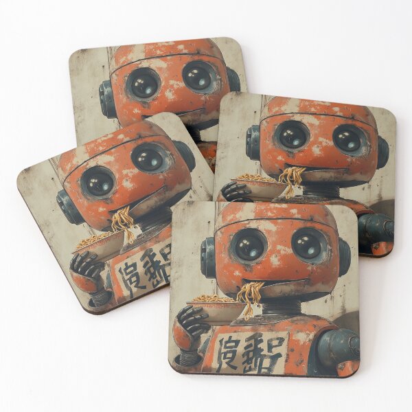 Item preview, Robot eating ramen.  designed and sold by PrestonSquires.