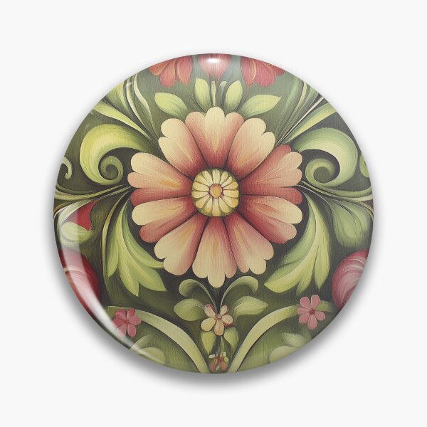 Item preview, Norwegian Rosemaling-Oil On Canvas #45 designed and sold by Gypsykiss.