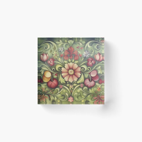 Item preview, Norwegian Rosemaling-Oil On Canvas #45 designed and sold by Gypsykiss.