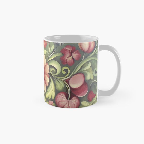 Artikelvorschau, Norwegisches Rosemaling-Öl auf Leinwand #45 entworfen und verkauft von Gypsykiss.