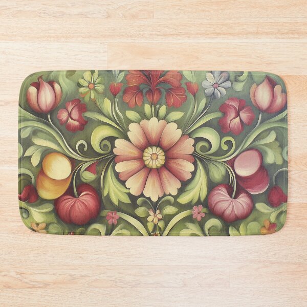 Item preview, Norwegian Rosemaling-Oil On Canvas #45 designed and sold by Gypsykiss.