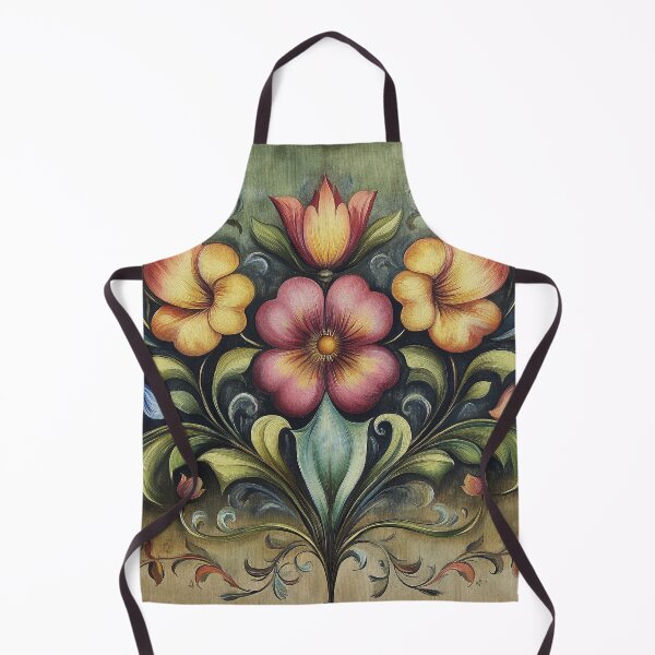 Item preview, Norwegian Rosemaling-Oil On Canvas #47 designed and sold by Gypsykiss.