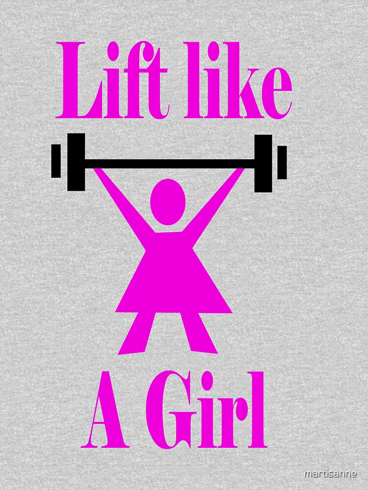 Lift like a girl in Pink by martisanne