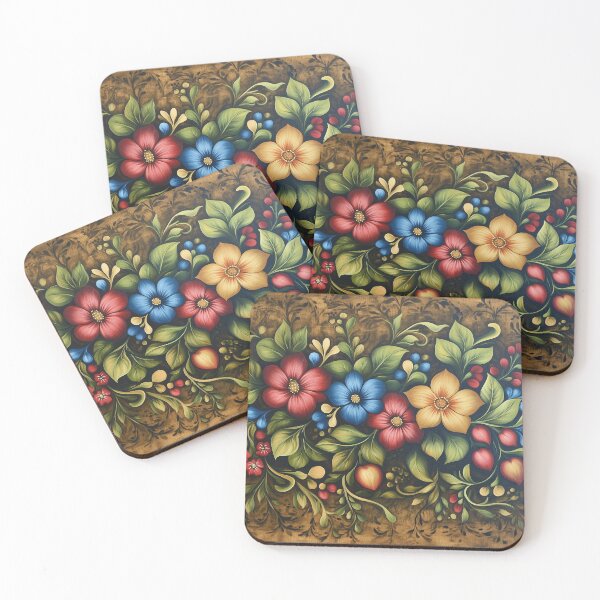 Item preview, Norwegian Rosemaling-Oil On Canvas #48 designed and sold by Gypsykiss.