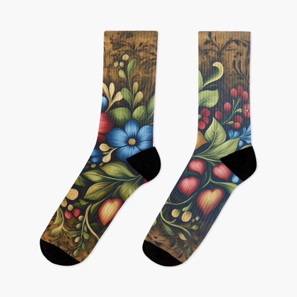 Item preview, Norwegian Rosemaling-Oil On Canvas #48 designed and sold by Gypsykiss.