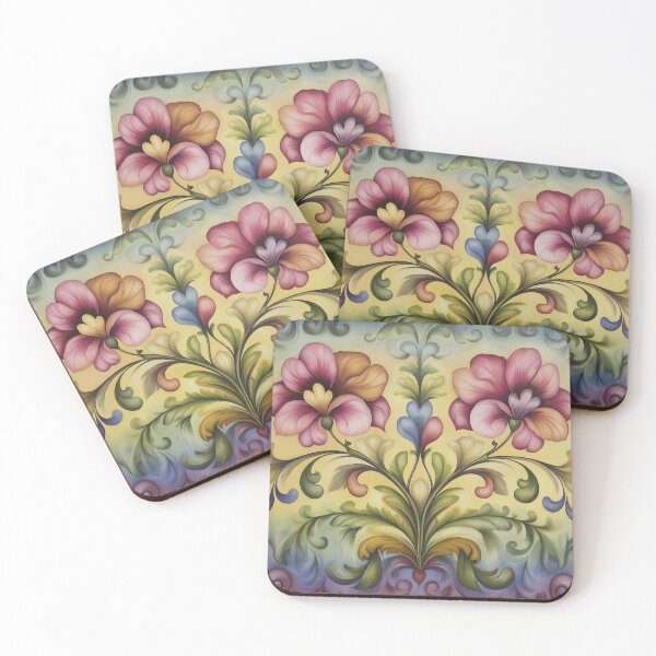 Item preview, Norwegian Rosemaling-Oil On Canvas #50 designed and sold by Gypsykiss.