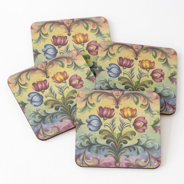 Item preview, Norwegian Rosemaling-Oil On Canvas #51 designed and sold by Gypsykiss.