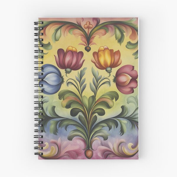 Artikelvorschau, Norwegisches Rosemaling-Öl auf Leinwand #51 entworfen und verkauft von Gypsykiss.