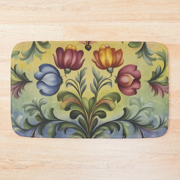 Item preview, Norwegian Rosemaling-Oil On Canvas #51 designed and sold by Gypsykiss.