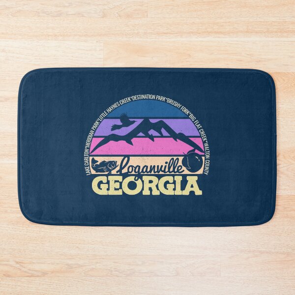 Item preview, Loganville Georgia Sunset Retro Vintage Local Pride Logo designed and sold by CRHPOD20.