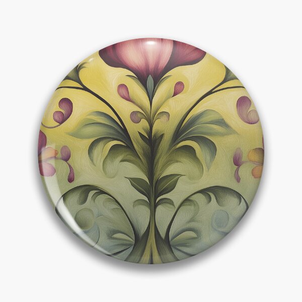 Item preview, Norwegian Rosemaling-Oil On Canvas #52 designed and sold by Gypsykiss.