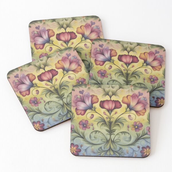 Item preview, Norwegian Rosemaling-Oil On Canvas #52 designed and sold by Gypsykiss.