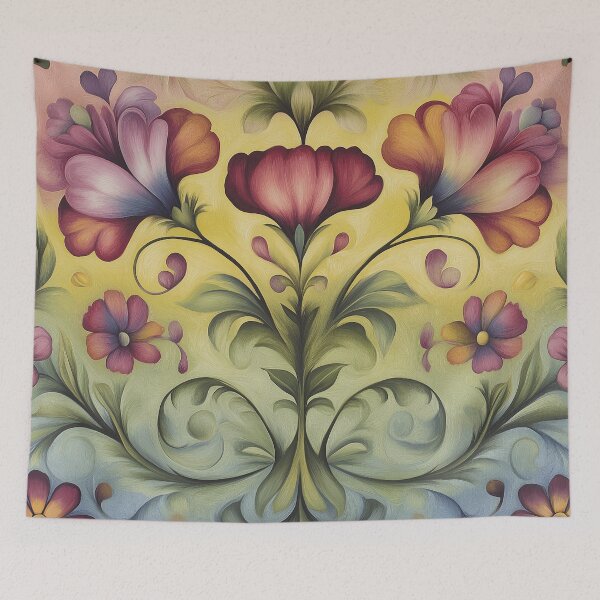 Item preview, Norwegian Rosemaling-Oil On Canvas #52 designed and sold by Gypsykiss.