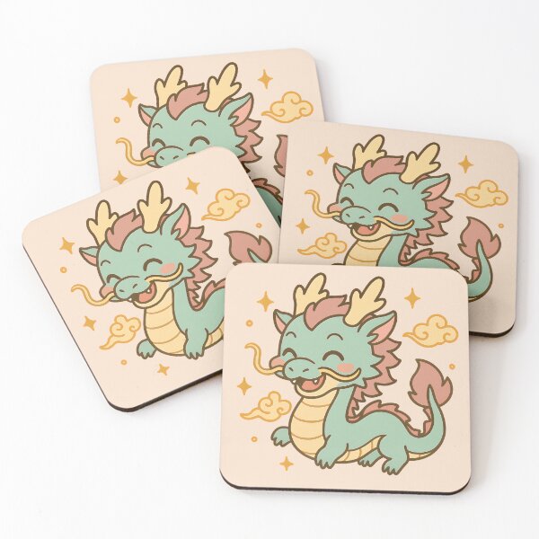 Item preview, Chibi Chinese Dragon - Flying in the Sky designed and sold by Pastel Purrade.