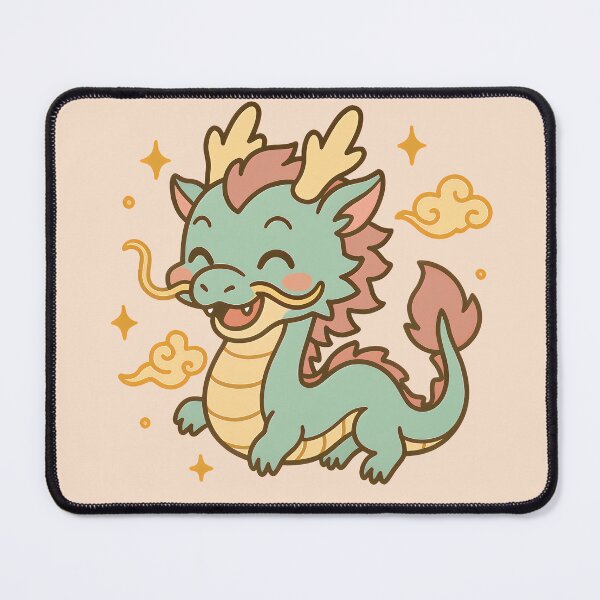 Item preview, Chibi Chinese Dragon - Flying in the Sky designed and sold by Pastel Purrade.