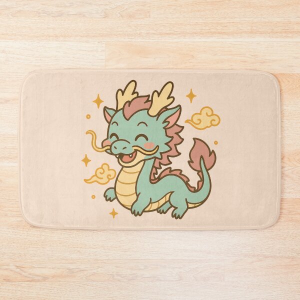 Item preview, Chibi Chinese Dragon - Flying in the Sky designed and sold by Pastel Purrade.