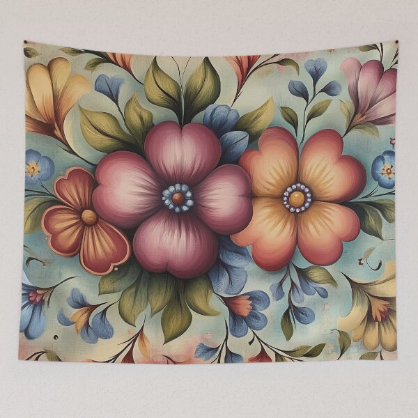 Item preview, Norwegian Rosemaling-Oil On Canvas #53 designed and sold by Gypsykiss.