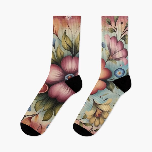 Item preview, Norwegian Rosemaling-Oil On Canvas #53 designed and sold by Gypsykiss.