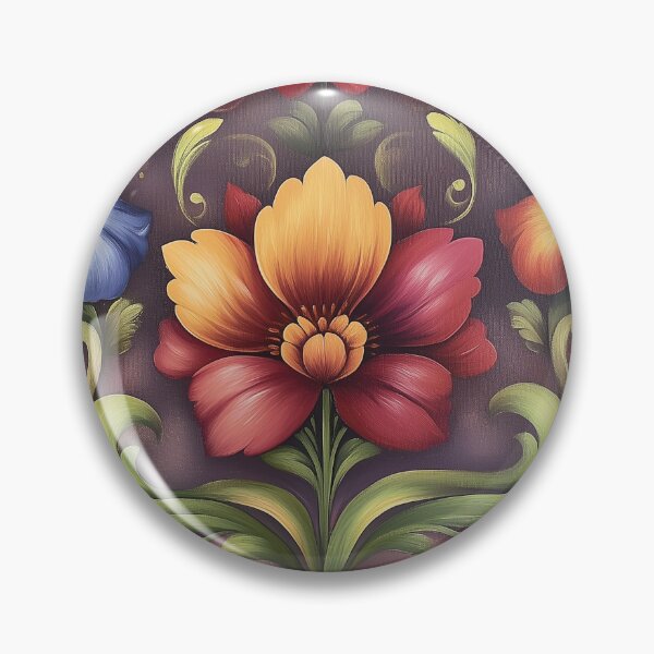 Item preview, Norwegian Rosemaling-Oil On Canvas #54 designed and sold by Gypsykiss.