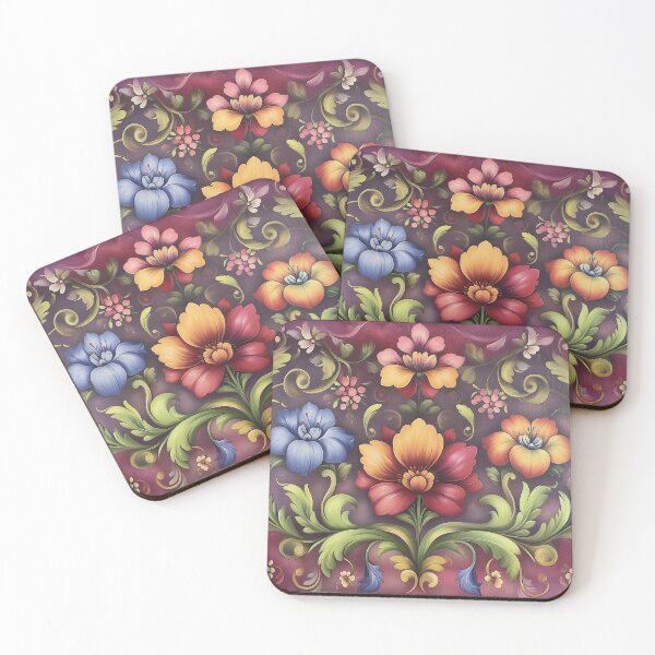 Item preview, Norwegian Rosemaling-Oil On Canvas #54 designed and sold by Gypsykiss.