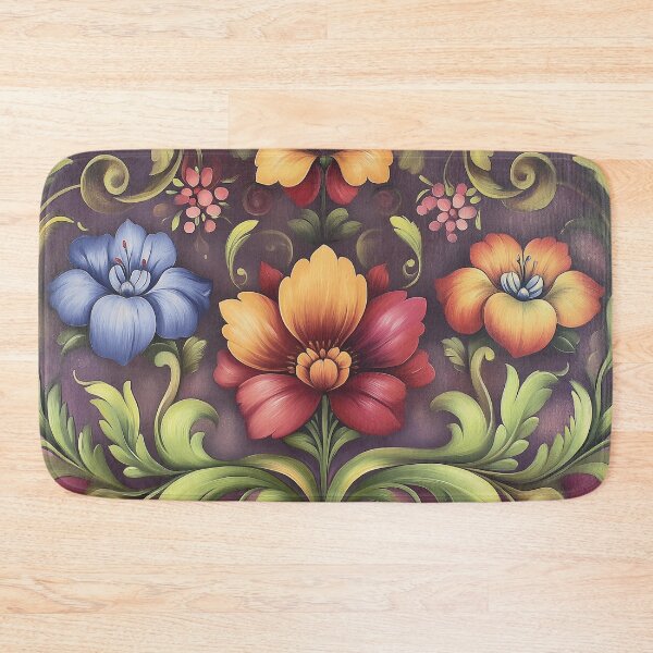 Item preview, Norwegian Rosemaling-Oil On Canvas #54 designed and sold by Gypsykiss.
