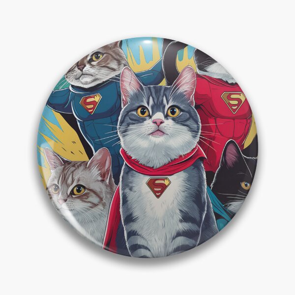 Item preview,   Superhero Cats in Colorful Urban Adventure designed and sold by AnimalAirtistry.