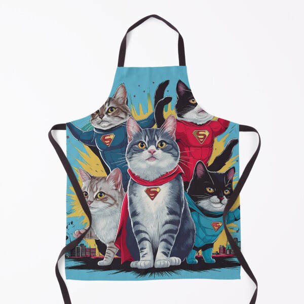 Item preview, Superhero Cats in Colorful Urban Adventure designed and sold by AnimalAirtistry.