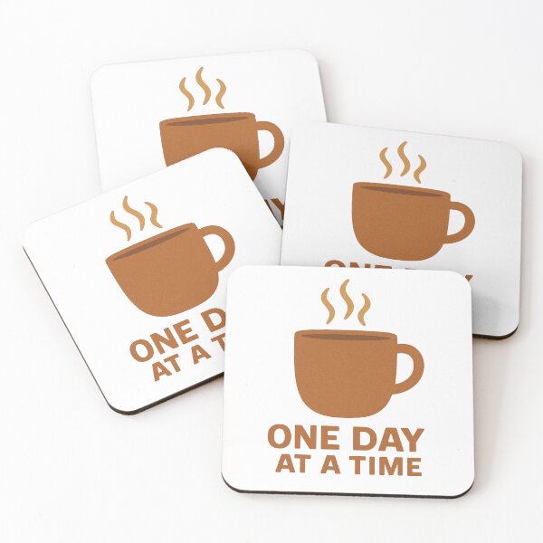 Item preview, One Day at a Time - cup of coffee designed and sold by QWTees.