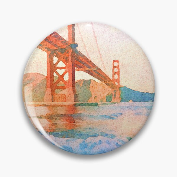 Item preview, Golden Gate at Golden Hour designed and sold by pinkdrinksoul.